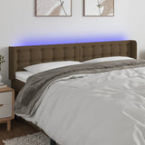 vidaXL Hoofdbord LED 83x16x78/88 cm stof lichtgrijs