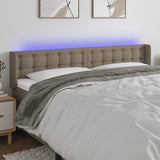 vidaXL Hoofdbord LED 83x16x78/88 cm stof lichtgrijs