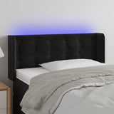 vidaXL Hoofdbord LED 83x16x78/88 cm fluweel lichtgrijs