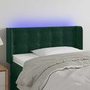 vidaXL Hoofdbord LED 83x16x78/88 cm fluweel lichtgrijs