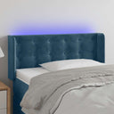 vidaXL Hoofdbord LED 83x16x78/88 cm fluweel lichtgrijs