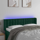 vidaXL Hoofdbord LED 83x16x78/88 cm fluweel lichtgrijs