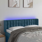 vidaXL Hoofdbord LED 83x16x78/88 cm fluweel lichtgrijs