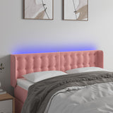 vidaXL Hoofdbord LED 83x16x78/88 cm fluweel lichtgrijs
