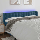 vidaXL Hoofdbord LED 83x16x78/88 cm fluweel lichtgrijs