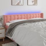 vidaXL Hoofdbord LED 83x16x78/88 cm fluweel lichtgrijs