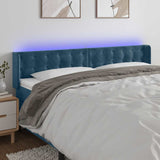 vidaXL Hoofdbord LED 83x16x78/88 cm fluweel lichtgrijs