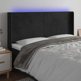 vidaXL Hoofdbord LED 83x16x78/88 cm fluweel lichtgrijs