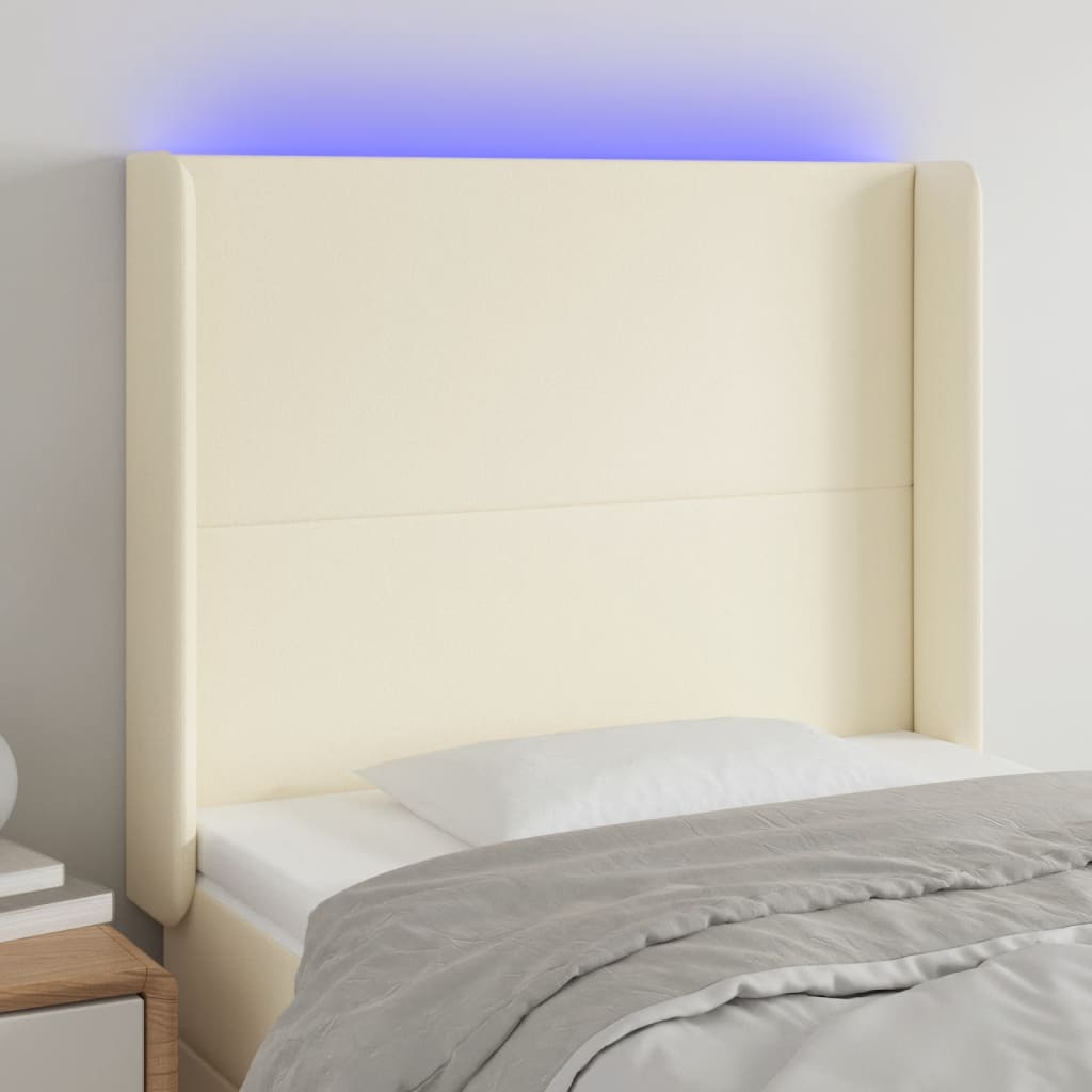 vidaXL Hoofdbord LED 83x16x78/88 cm kunstleer zwart