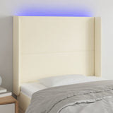 vidaXL Hoofdbord LED 83x16x78/88 cm kunstleer zwart