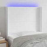 vidaXL Hoofdbord LED 83x16x78/88 cm kunstleer zwart