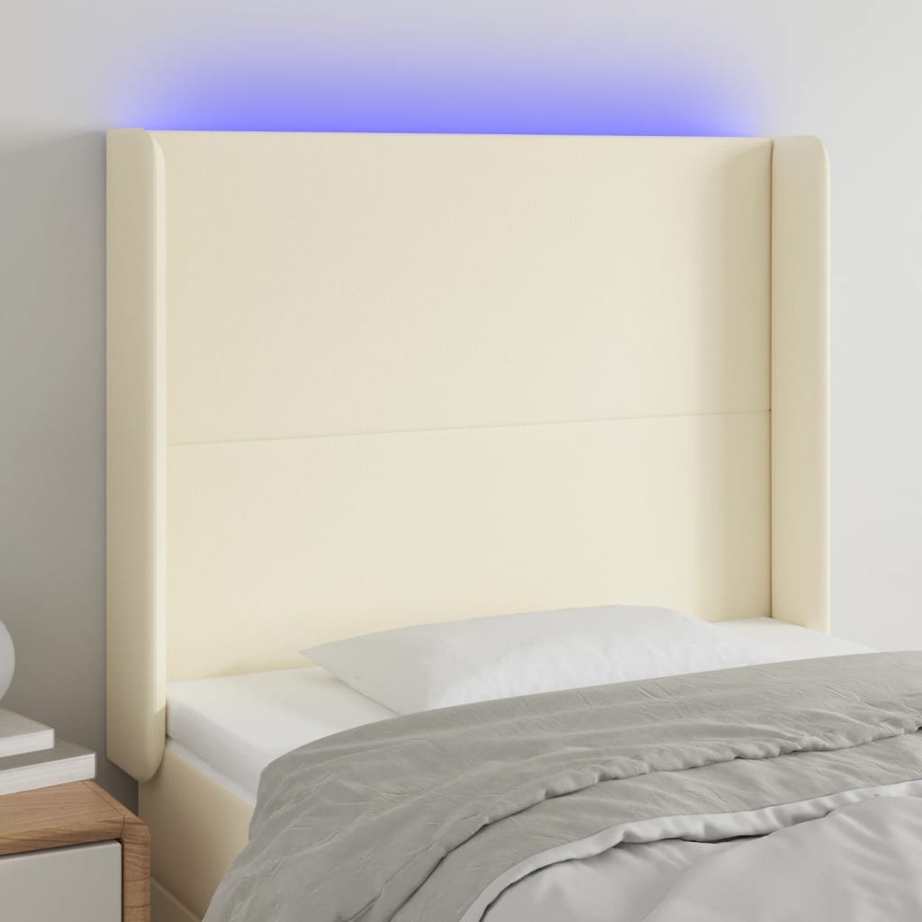 vidaXL Hoofdbord LED 83x16x78/88 cm kunstleer zwart
