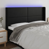 vidaXL Hoofdbord LED 83x16x78/88 cm kunstleer zwart