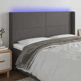 vidaXL Hoofdbord LED 83x16x78/88 cm kunstleer zwart