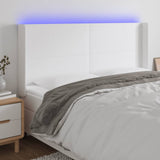vidaXL Hoofdbord LED 83x16x78/88 cm kunstleer zwart