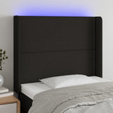 vidaXL Hoofdbord LED 83x16x78/88 cm stof lichtgrijs