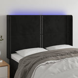 vidaXL Hoofdbord LED 83x16x78/88 cm fluweel lichtgrijs