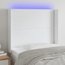 vidaXL Headboard LED 83x16x78/88 cm artificial leather black