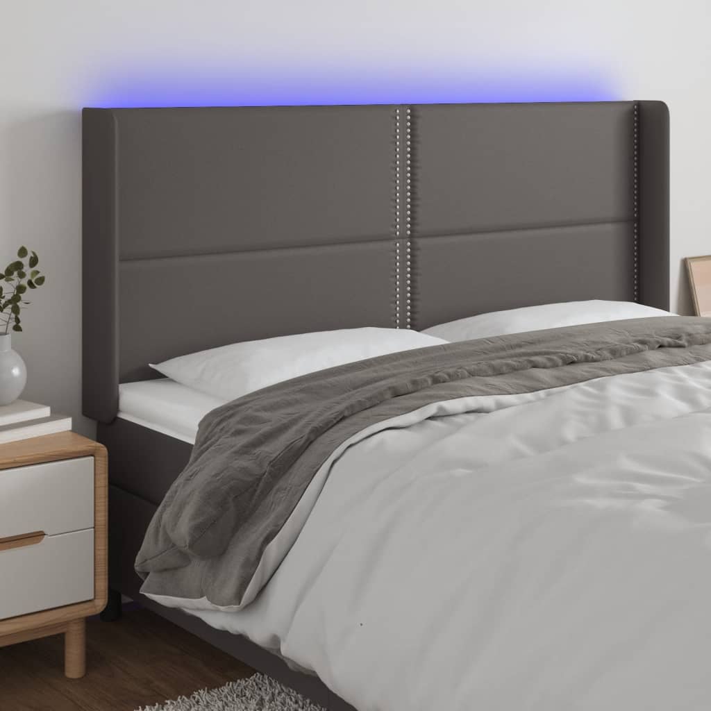 vidaXL Panneau de porte LED 83x16x78/88 cm noir artistique