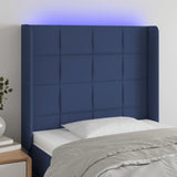 vidaXL Hoofdbord LED 83x16x78/88 cm stof lichtgrijs