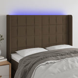 vidaXL Hoofdbord LED 83x16x78/88 cm stof lichtgrijs