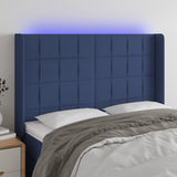 vidaXL Hoofdbord LED 83x16x78/88 cm stof lichtgrijs