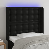 vidaXL Hoofdbord LED 83x16x78/88 cm kunstleer zwart