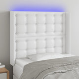 vidaXL Hoofdbord LED 83x16x78/88 cm kunstleer zwart