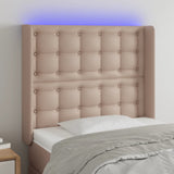 vidaXL Hoofdbord LED 83x16x78/88 cm kunstleer zwart