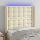 vidaXL Hoofdbord LED 83x16x78/88 cm kunstleer zwart