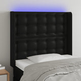 vidaXL Hoofdbord LED 83x16x78/88 cm kunstleer zwart