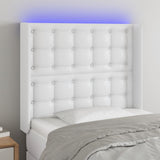 vidaXL Hoofdbord LED 83x16x78/88 cm kunstleer zwart