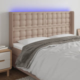 vidaXL Hoofdbord LED 83x16x78/88 cm kunstleer zwart