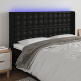 vidaXL Hoofdbord LED 83x16x78/88 cm kunstleer zwart