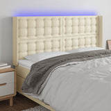 vidaXL Hoofdbord LED 83x16x78/88 cm kunstleer zwart