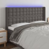 vidaXL Hoofdbord LED 83x16x78/88 cm kunstleer zwart