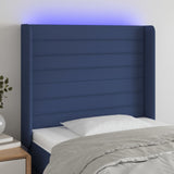 vidaXL Hoofdbord LED 83x16x78/88 cm stof lichtgrijs