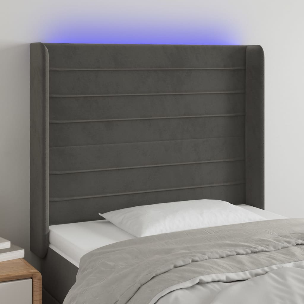 vidaXL Panneau de porte LED 83x16x78/88 cm poignées d'éclairage
