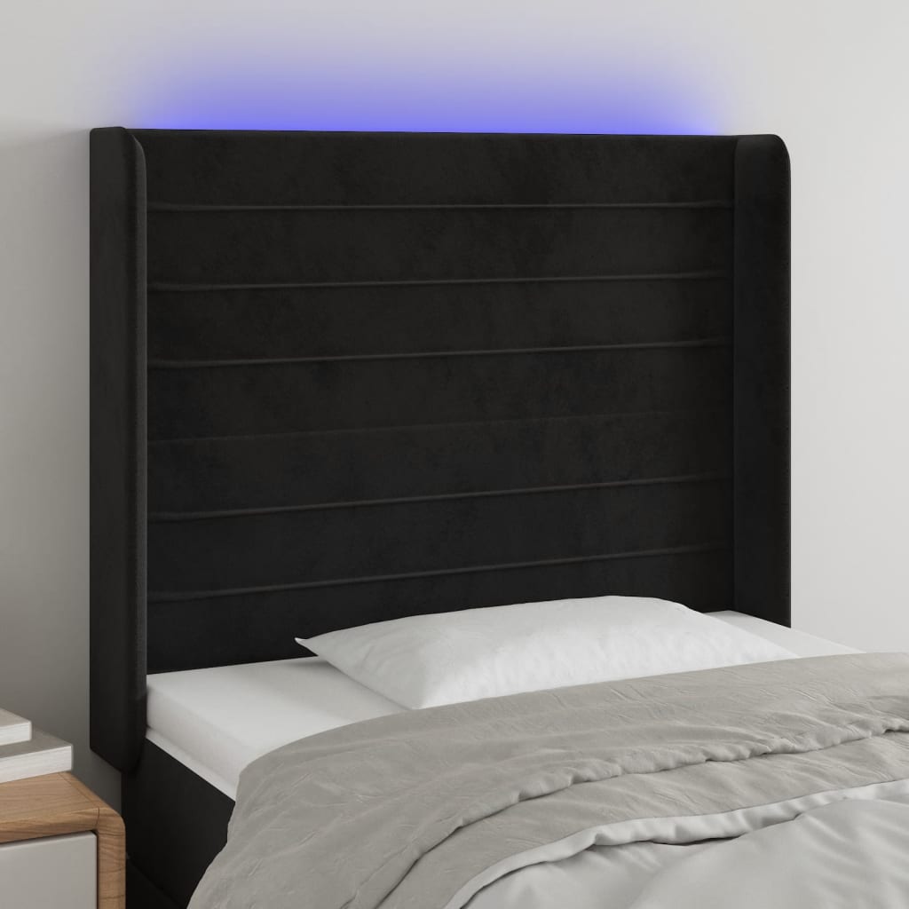 vidaXL Panneau de porte LED 83x16x78/88 cm poignées d'éclairage