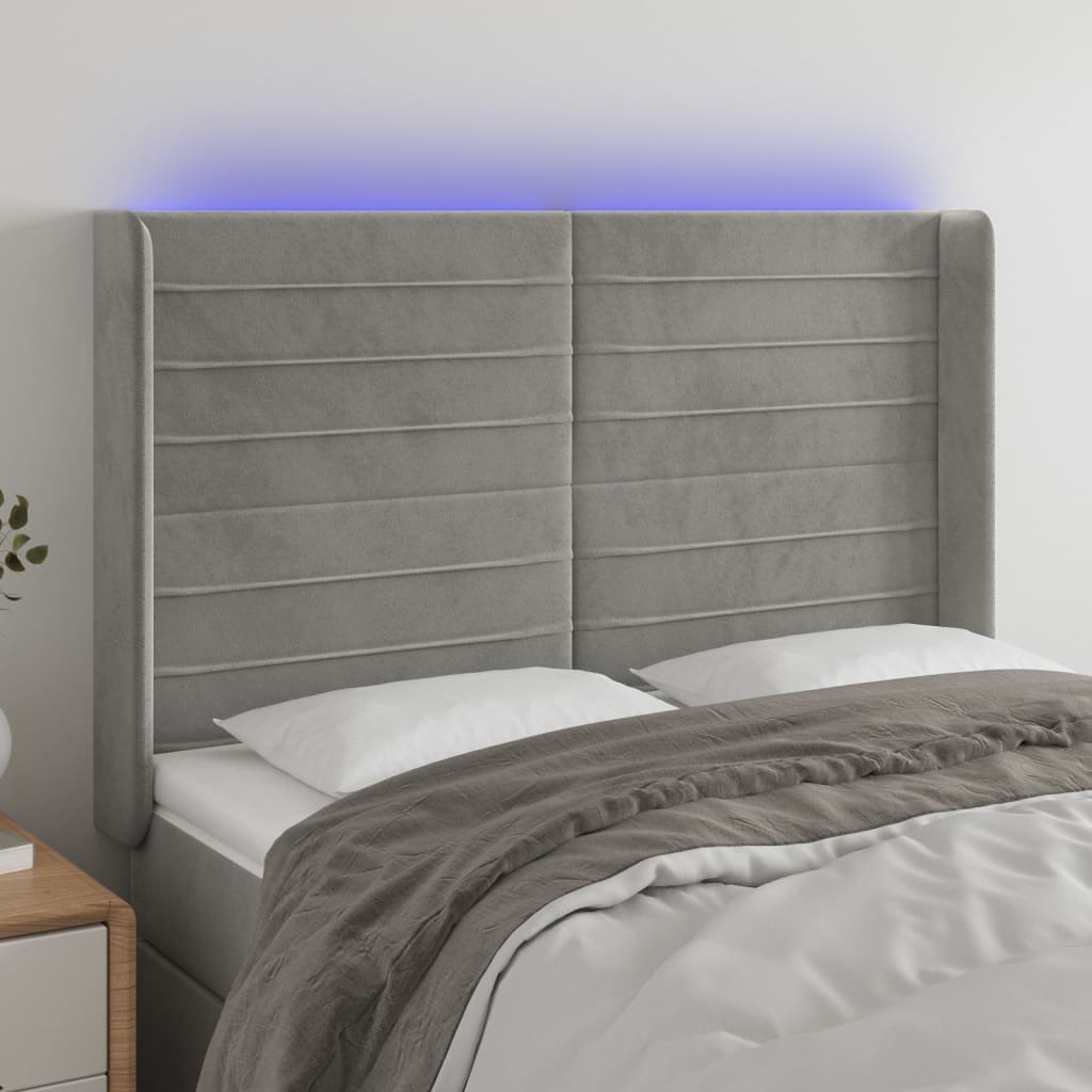vidaXL Panneau de porte LED 83x16x78/88 cm poignées d'éclairage