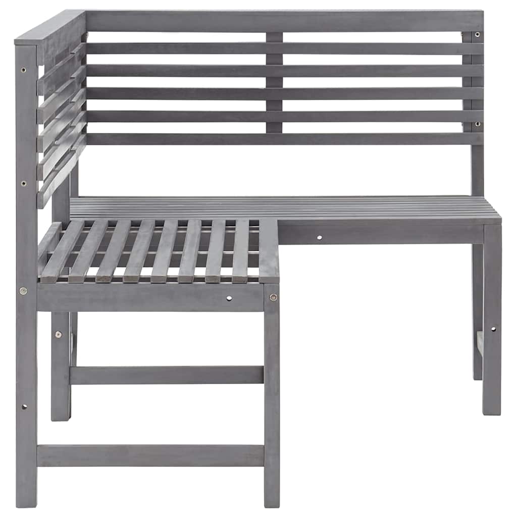 vidaXL Tuinhoekbank 140 cm massief acaciahout grijs