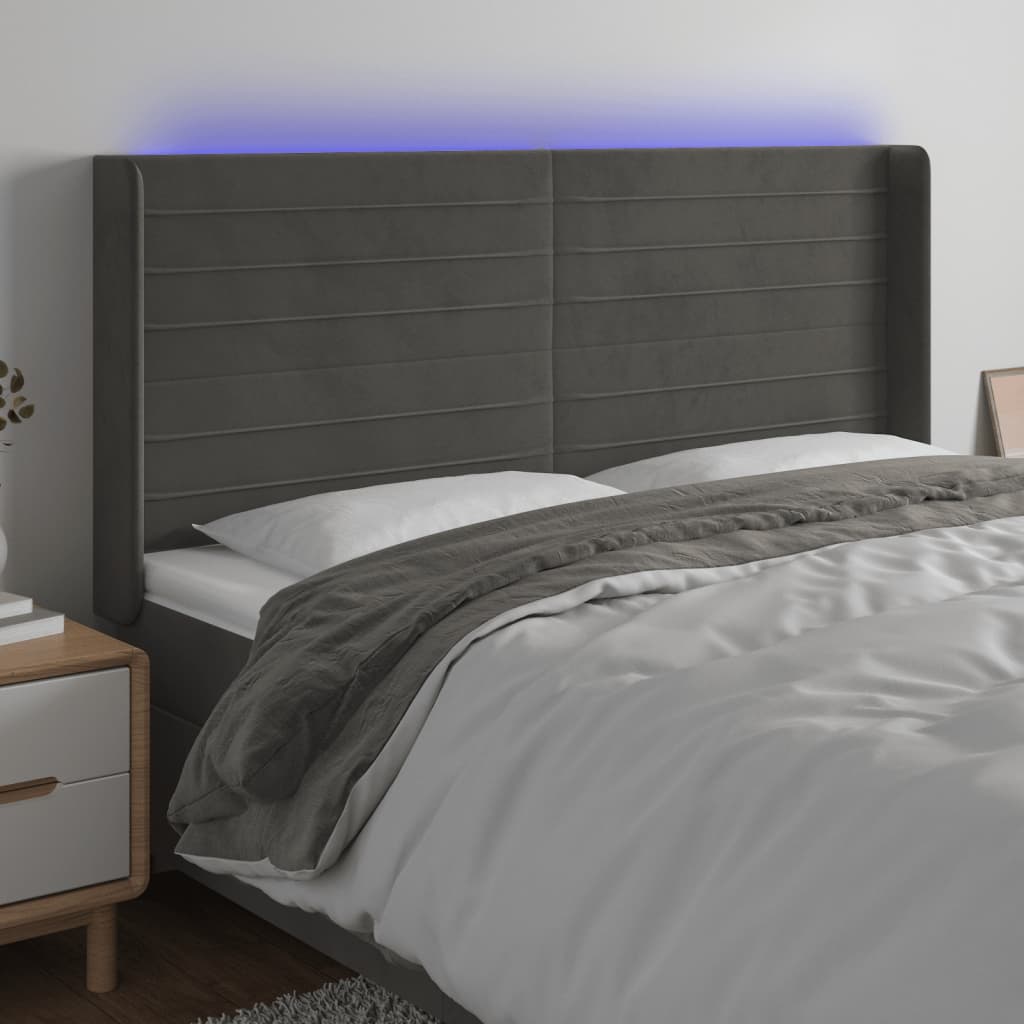 vidaXL Panneau de porte LED 83x16x78/88 cm poignées d'éclairage