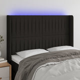 vidaXL Hoofdbord LED 83x16x78/88 cm stof lichtgrijs