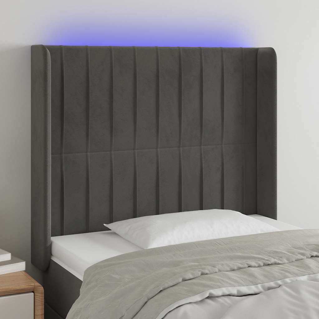 vidaXL Panneau de porte LED 83x16x78/88 cm poignées d'éclairage