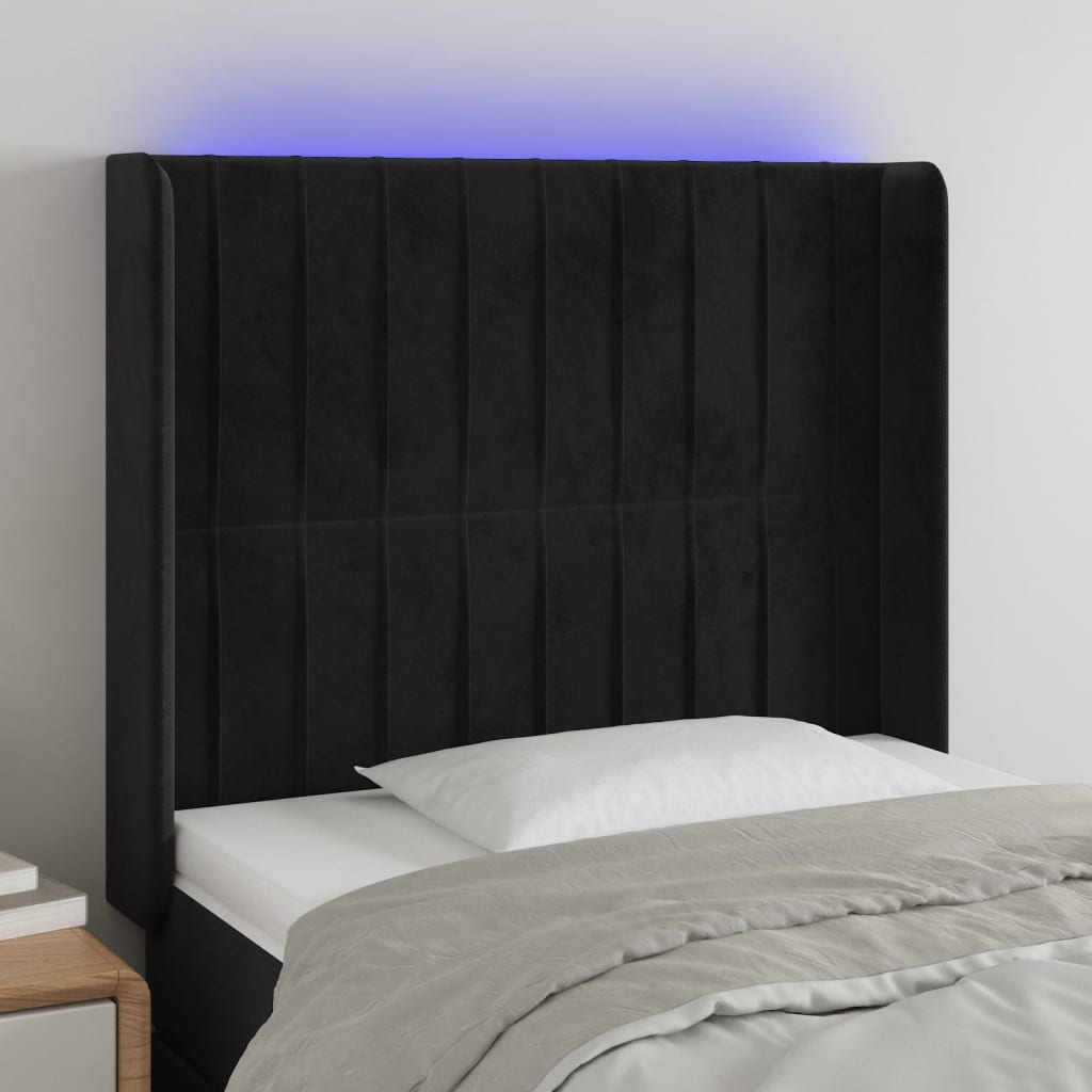 vidaXL Panneau de porte LED 83x16x78/88 cm poignées d'éclairage