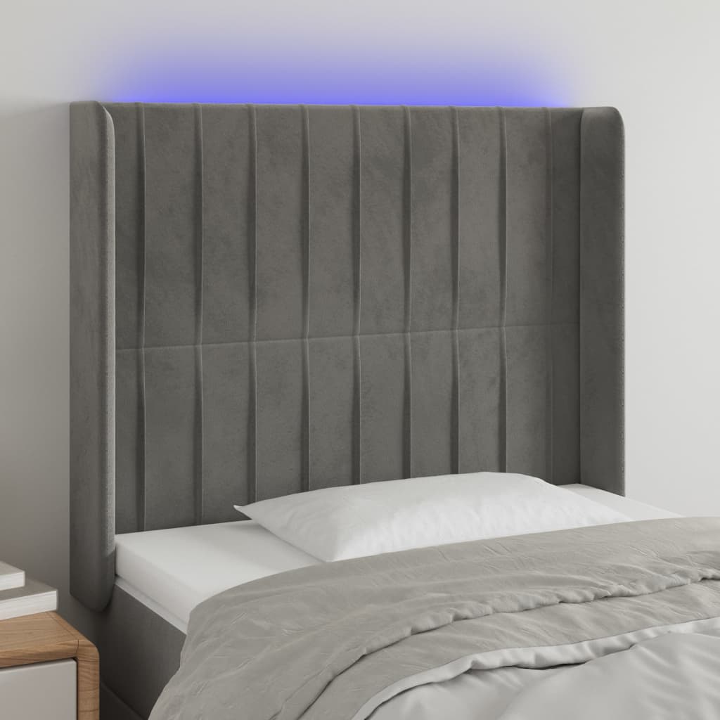 vidaXL Panneau de porte LED 83x16x78/88 cm poignées d'éclairage