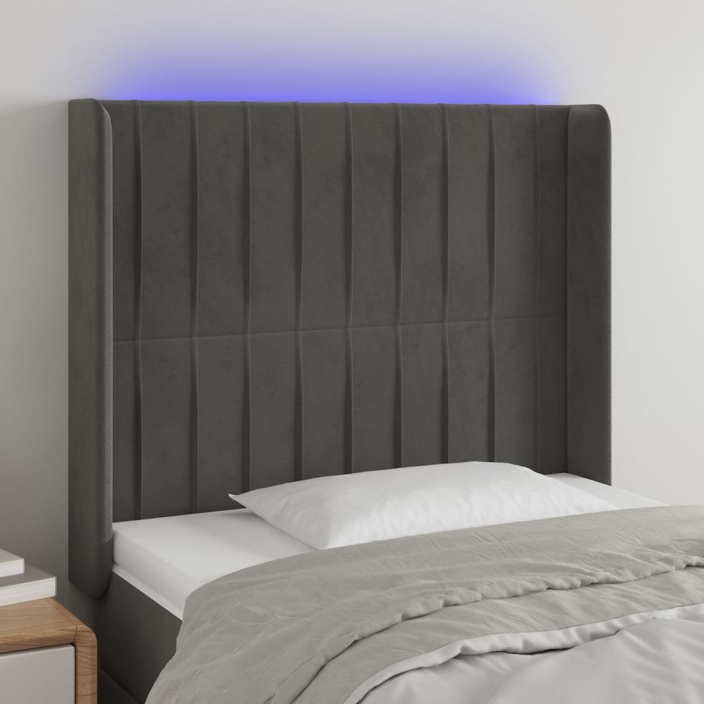vidaXL Panneau de porte LED 83x16x78/88 cm poignées d'éclairage