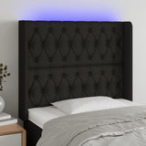 vidaXL Hoofdbord LED 83x16x78/88 cm stof lichtgrijs
