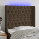vidaXL Hoofdbord LED 83x16x78/88 cm stof lichtgrijs