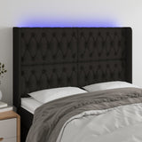 vidaXL Hoofdbord LED 83x16x78/88 cm stof lichtgrijs